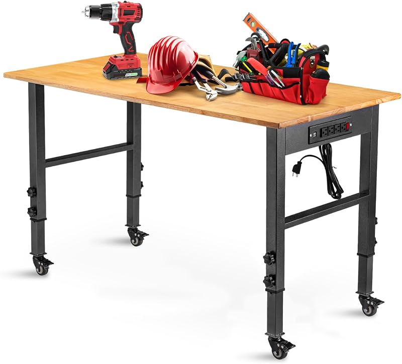OLBRUS 48W 48-inch power workbench with wheels