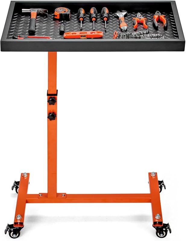 OLBRUS TrayO orange 220 lb rolling tool cart