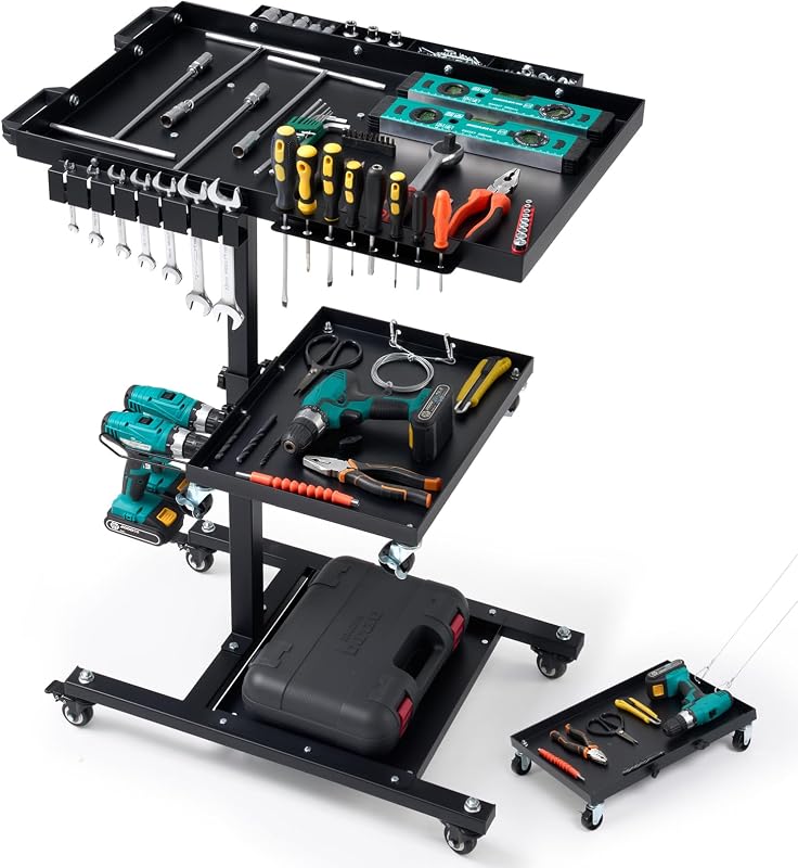 OLBRUS 3T three-tier rolling work table